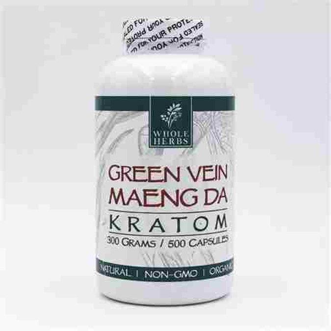 Picture of WHOLEHERBS KRATOM CAPSULES 300G 500CT - RED VEIN MAENG DA