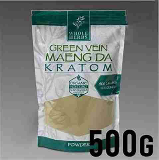 Picture of WHOLEHERBS KRATOM POWDER 17OZ 500G - GREEN VEIN MAENG DA