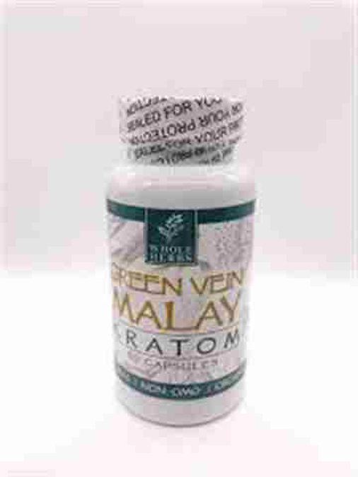 Picture of WHOLEHERBS KRATOM CAPSULES 36G 60CT - GREEN VEIN MALAY