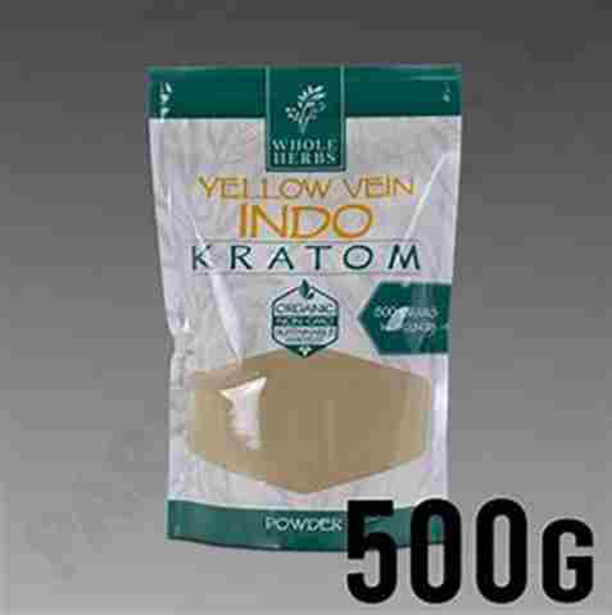 Picture of WHOLEHERBS KRATOM POWDER 17OZ 500MG - YELLOW VEIN INDO