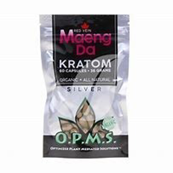 Picture of O.P.M.S silver capsules 60ct 36g - Red vein maeng da
