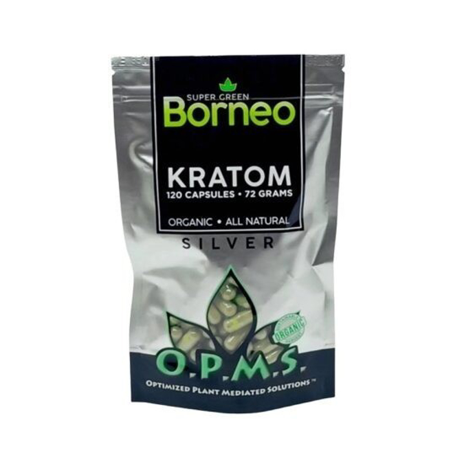 Picture of O.P.M.S silver capsules 120ct 72g - Super green borneo