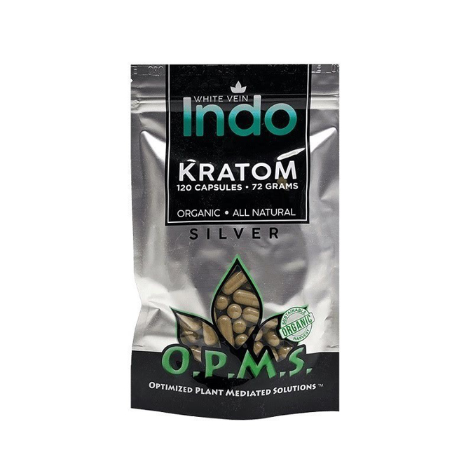 Picture of O.P.M.S silver capsules 120ct 72g - White vein indo