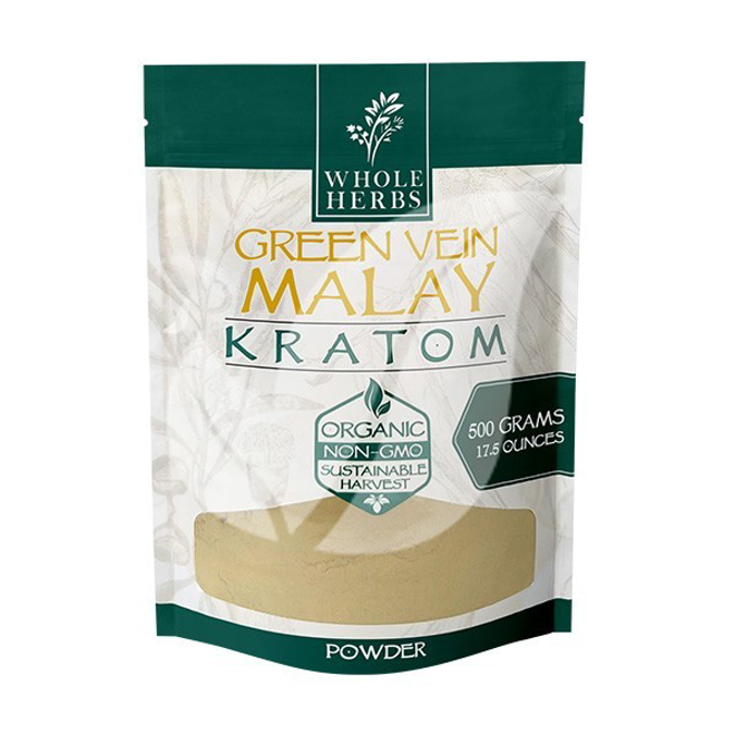 Picture of Wholeherbs Kratom powder 500gm 17oz - Green vein malay