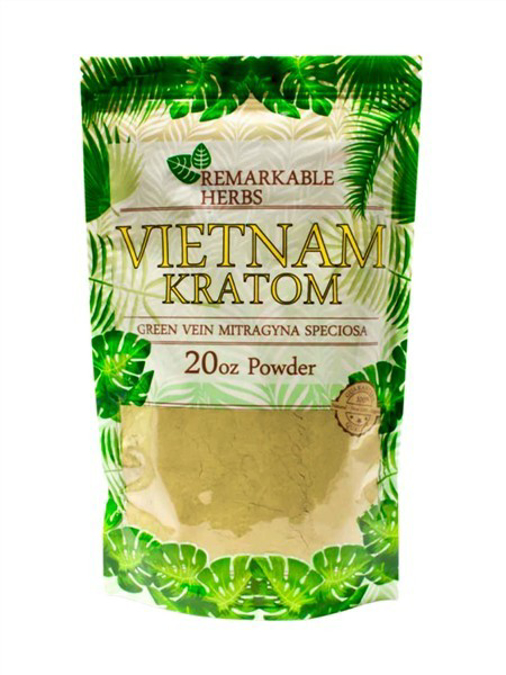 Picture of Remarkable Herbs Kratom powder 20oz - Green vein vietnam