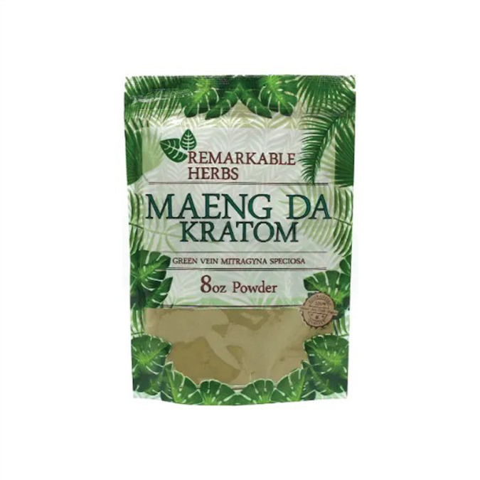 Picture of Remarkable Herbs Kratom powder 8 oz - GREEN VEIN MAENGDA