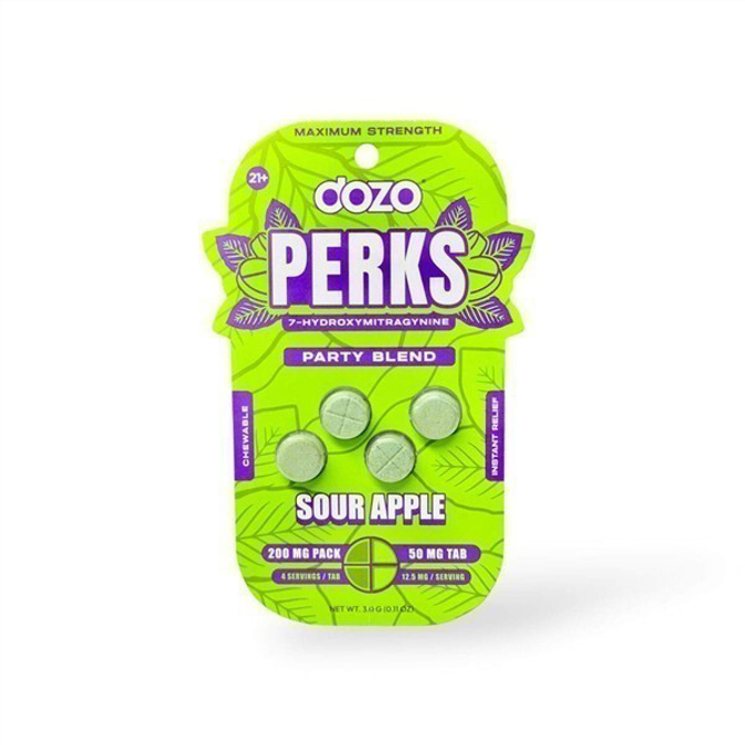 Picture of HYDROX - DOZO PERKS TAB 50MG 4CT - SOUR APPLE
