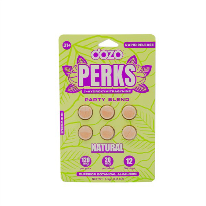 Picture of HYDROX - Dozo Perks tablets 20mg 6CT - NATURAL