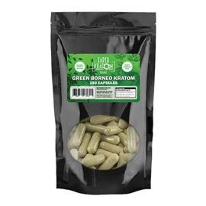 Picture of EARTH KRATOM CAPS 150CT - GREEN BORNEO