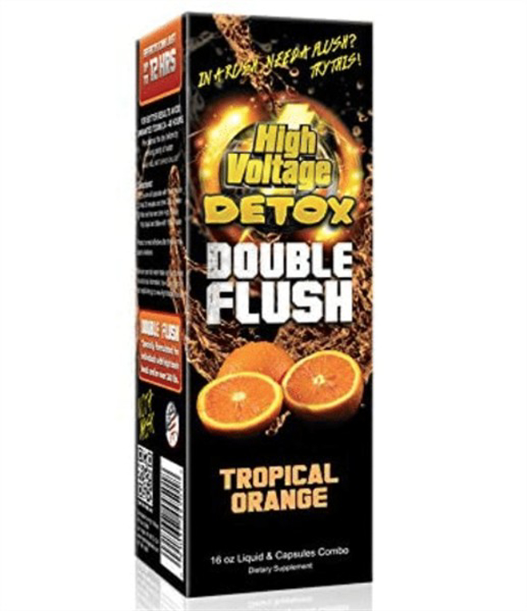 Picture of HIGH VOLTAGE DOUBLE FLUSH DETOX 16OZ CAPS 6CT - TROPICAL ORANGE