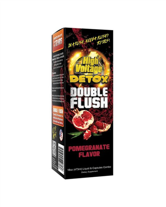 Picture of HIGH VOLTAGE DOUBLE FLUSH DETOX 16OZ CAPS 6CT - POMEGRANATE
