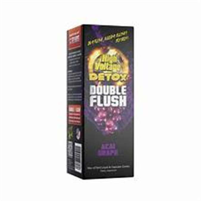 Picture of HIGH VOLTAGE DOUBLE FLUSH DETOX 16OZ CAPS 6CT - ACAI GRAPE