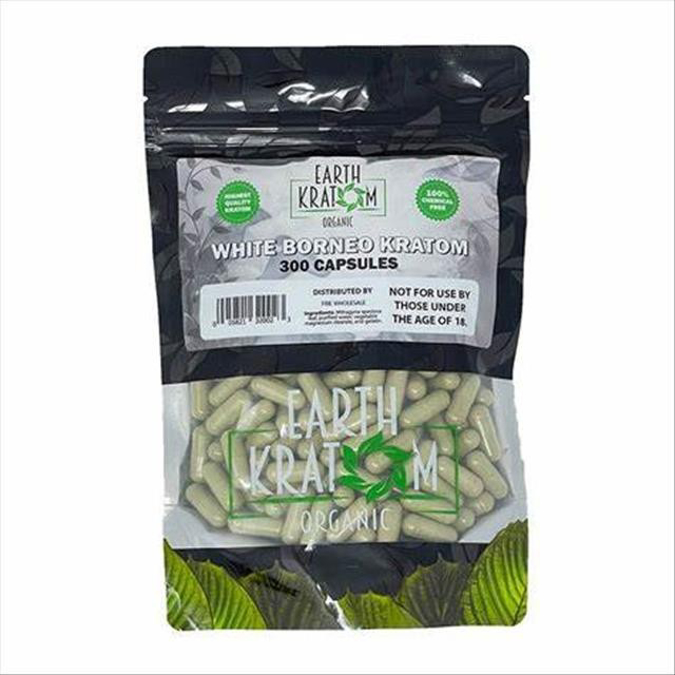Picture of EARTH KRATOM CAPS 300CT - WHITE BORNEO