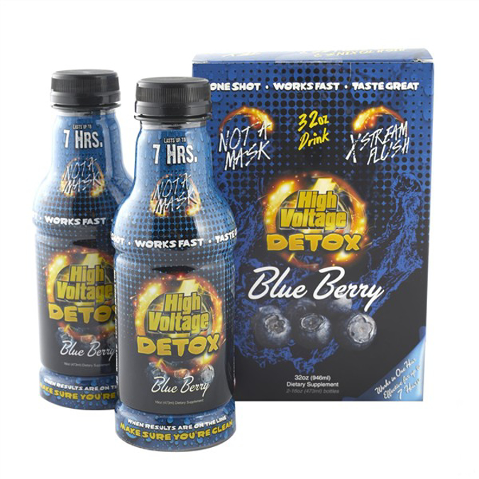 Picture of HIGH VOLTAGE DETOX 7H DRINK 32OZ 2CT/BX - BLUE BERRY