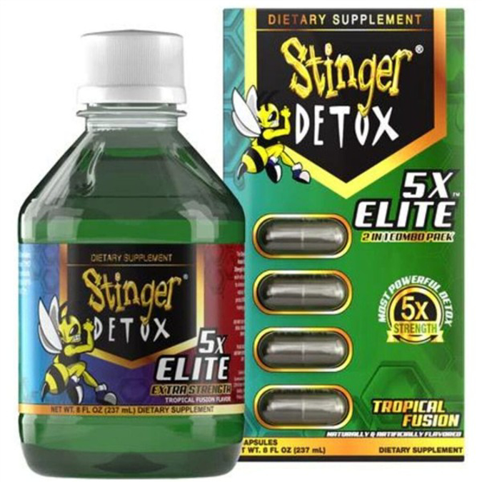 Picture of STINGER DETOX 2IN1 5X ELITE 8OZ  4CAP - TROP FUSION