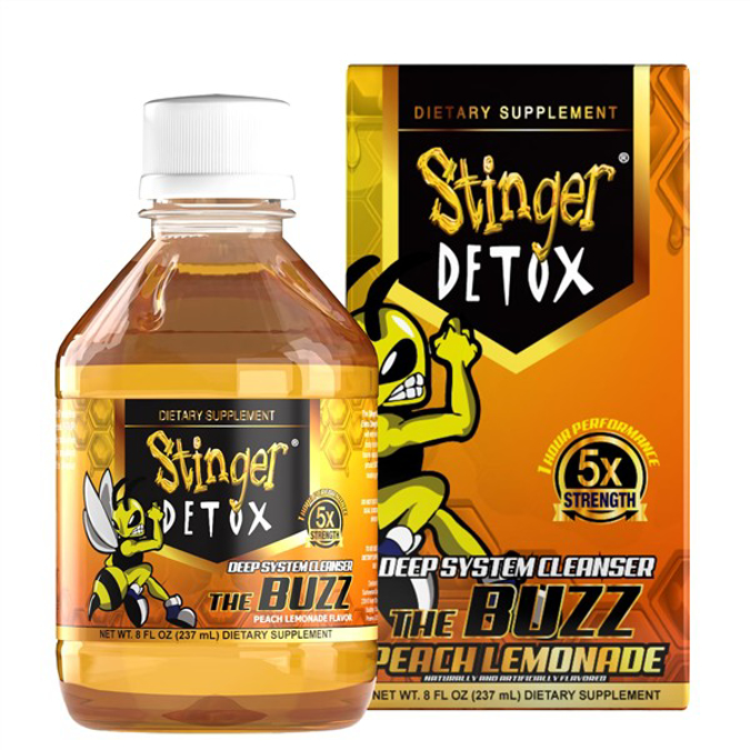 Picture of STINGER DETOX 8OZ BUZZ 5X EXTRA PEACH  LEMONADE