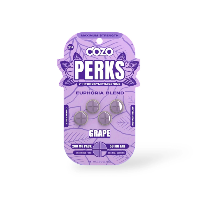 Picture of HYDROX - DOZO PERKS TAB 50MG 4CT - GRAPE