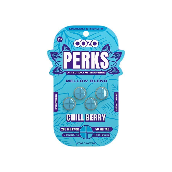 Picture of HYDROX - DOZO PERKS TAB 50MG 4CT - CHILL BERRY