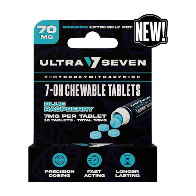 Picture of HYDROX - ULTRA SEVEN TAB 7MG 10CT - BLUE RASPBERRY