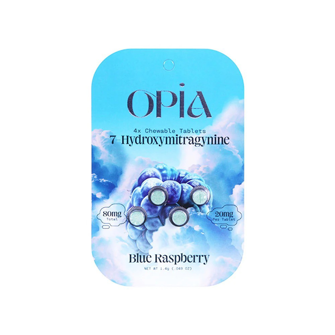 Picture of HYDROX - Opia 7 hydroxy tablets 20mg 4pk 10ct/bx - Blue raspberry