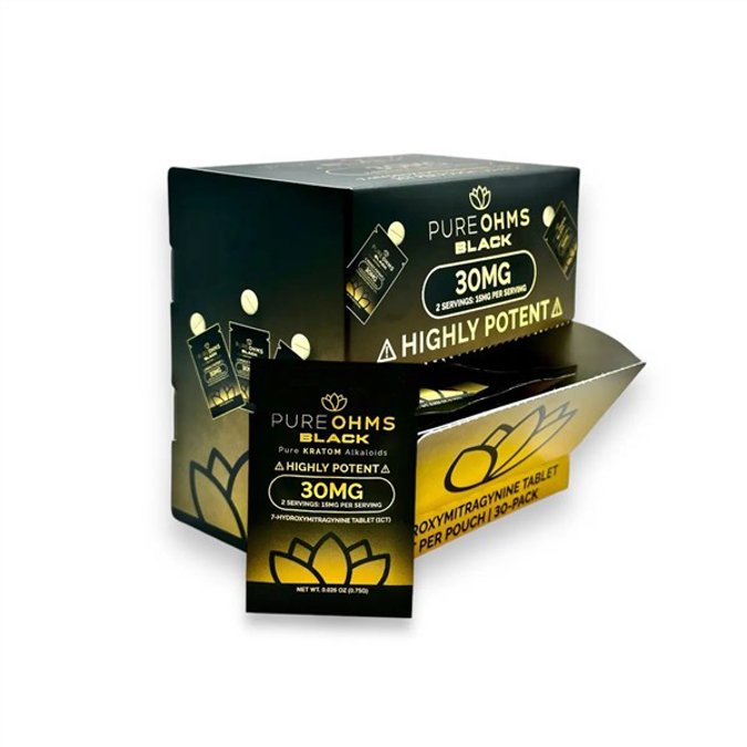 Picture of PURE OHMS TABS 50MG 30CT- BLACK