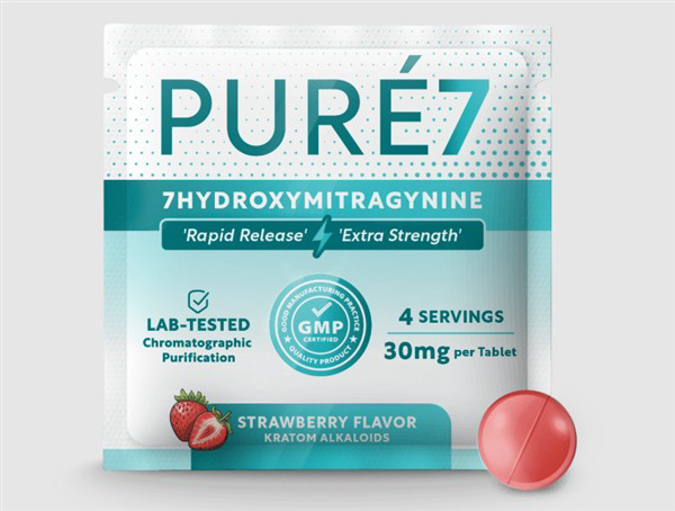 Picture of PURE 7HYDROXY 30MG 50CT - STRAWBERRY