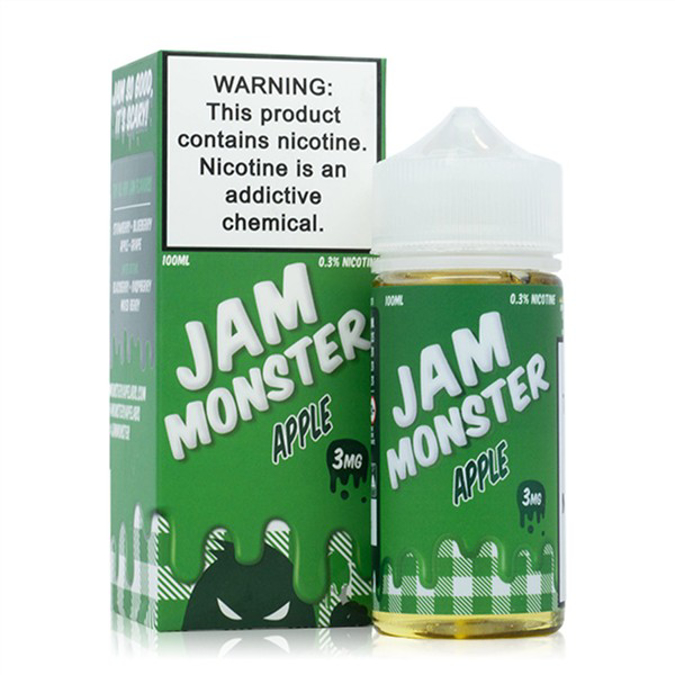 Picture of JAM MONSTER  E-JUICE 3MG 100ML - APPLE