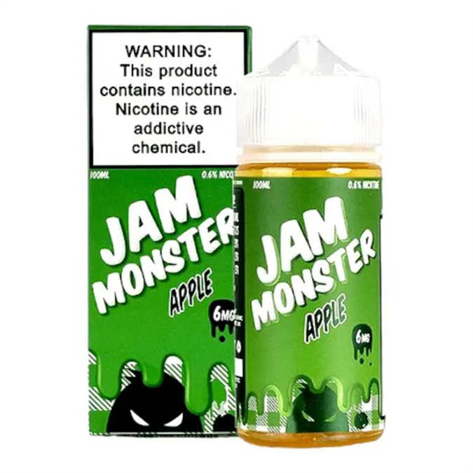 Picture of JAM MONSTER  E-JUICE 6MG 100ML - APPLE