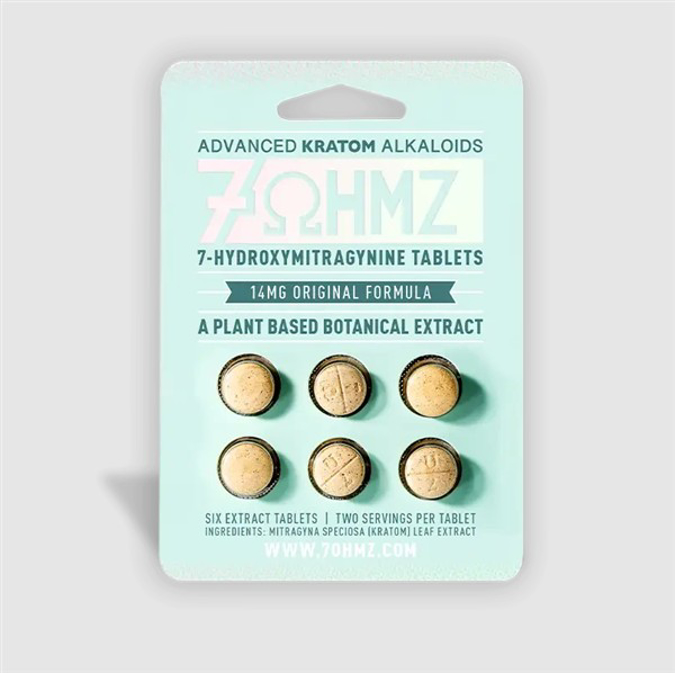 Picture of HYDROX - 7-ohmz kratom tablets 6pk 14mg