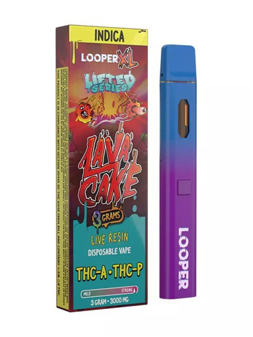 Picture of LOOPER DISPOSABLE LIVE RESIN XL 3GRAMS - LAVA CAKE