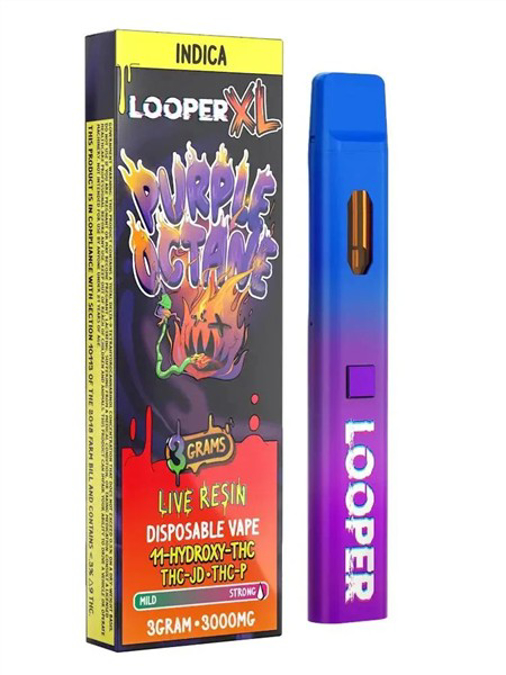 Picture of Looper Disposable Live Resin XL 3Grams-Purple Octane