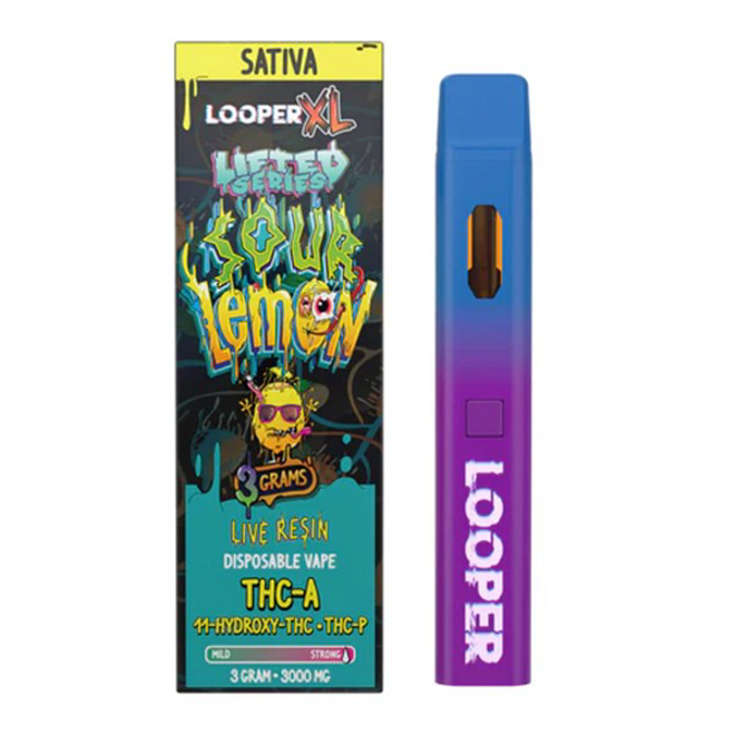 Picture of Looper Disposable Live Resin XL 3Grams -Sour lemon