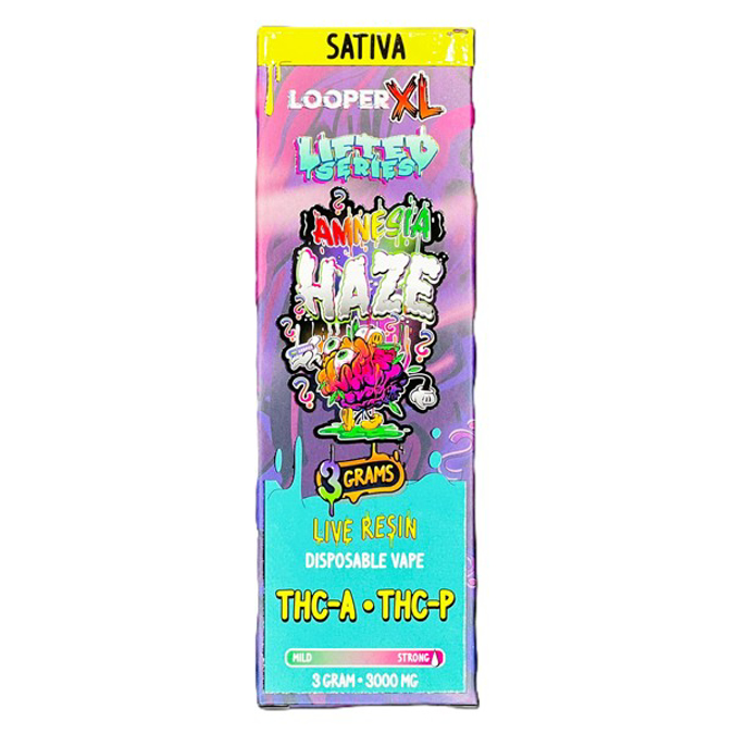 Picture of LOOPER DISPOSABLE LIVE RESIN XL 3GRAMS - AMNESIA HAZE