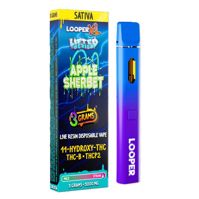 Picture of LOOPER DISPOSABLE LIVE RESIN XL 3GRAMS - APPLE SHERBET