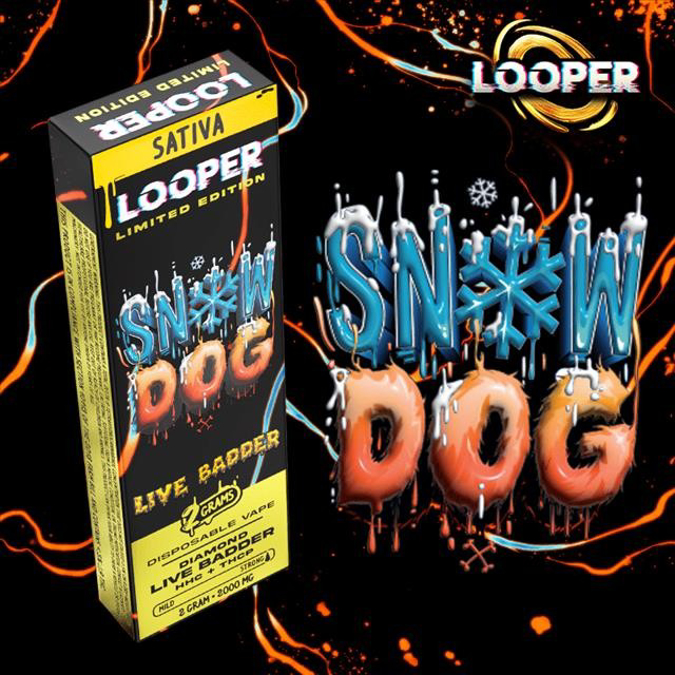 Picture of Looper Disposable Live Badder Thca 3g-Snow Dog