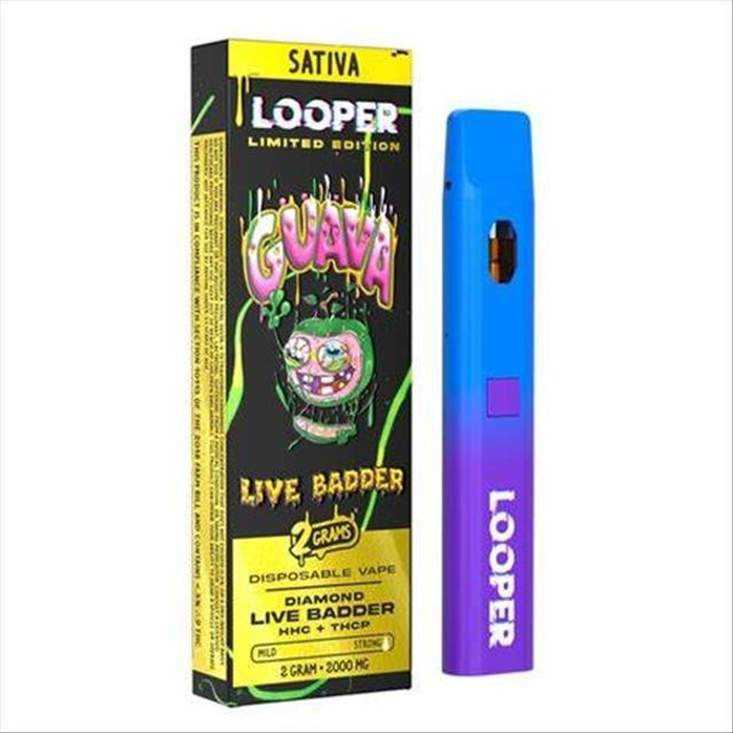 Picture of LOOPER DISPOSABLE LIVE BADDER THCA 3G - GUAVA