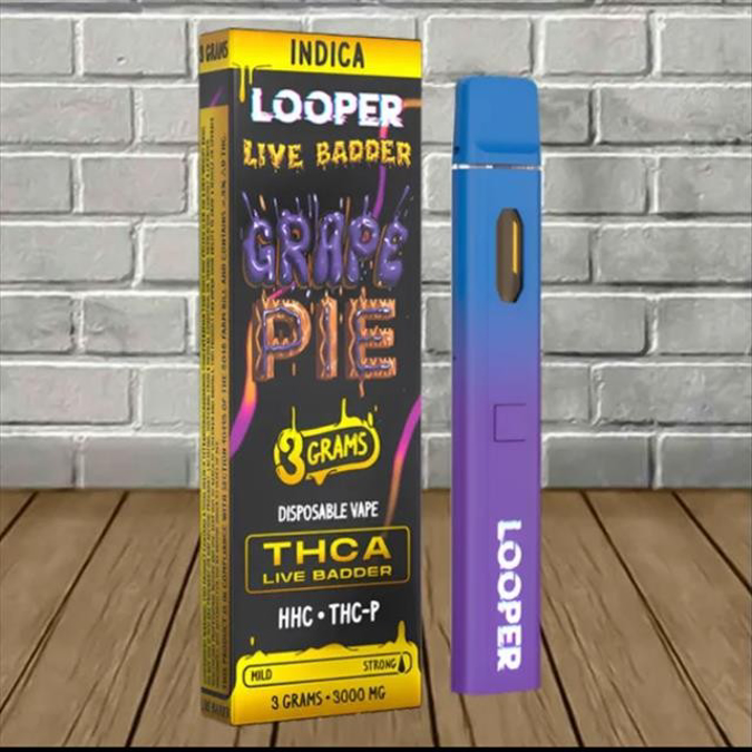 Picture of Looper Disposable Live Badder Thca 3g-Grape Pie