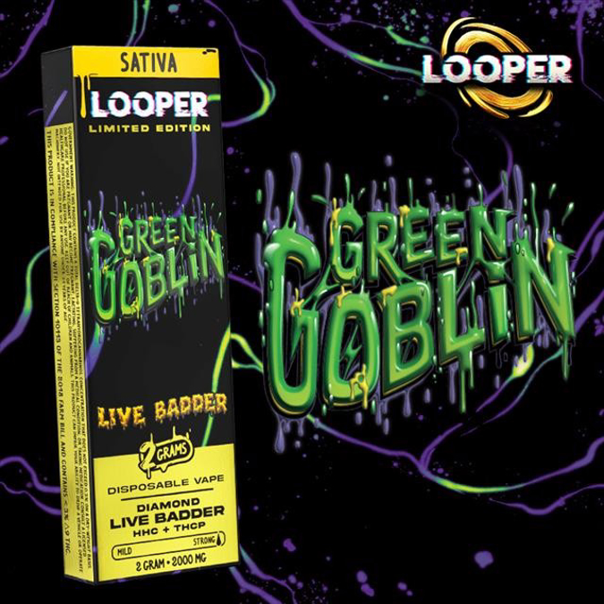 Picture of Looper Disposable Live Badder Thca 3g-Green Goblin