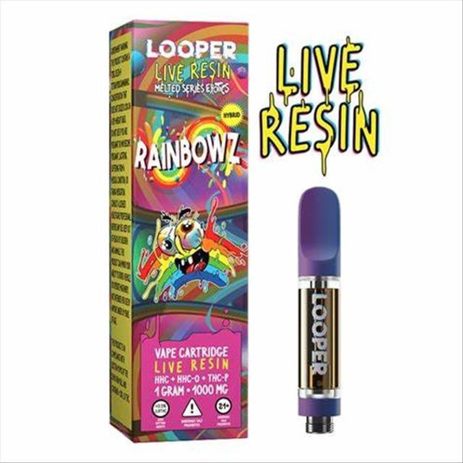 Picture of LOOPER CARTRIDGE LIVE RESIN 2 GRAMS - RAINBOWZ
