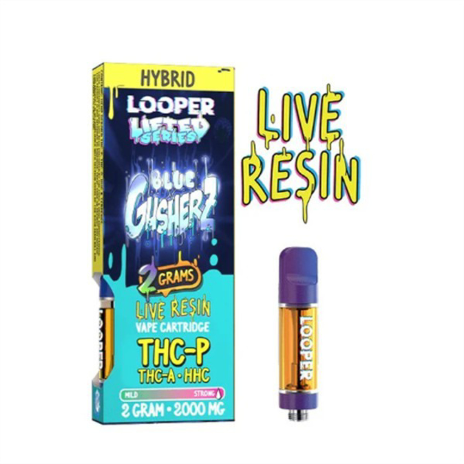 Picture of LOOPER CARTRIDGE LIVE RESIN 2 GRAMS - BLUE GUSHERZ