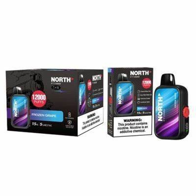 Picture of North Disposable 12000Puffs 5ct/bx - Frozen Grape