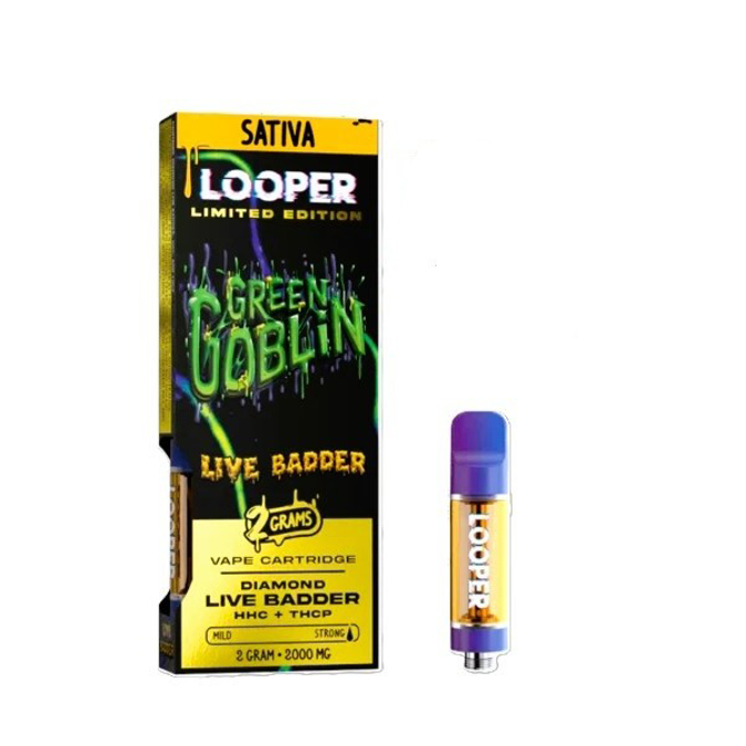 Picture of LOOPER CARTRIDGE LIVE RESIN 2 GRAMS - GREEN GOBLIN