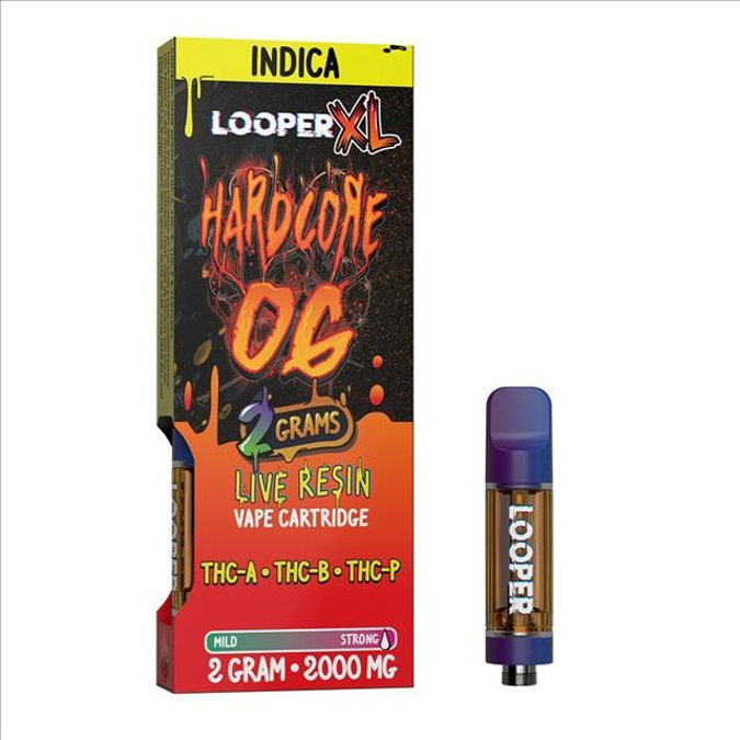 Picture of LOOPER CARTRIDGE LIVE RESIN 2 GRAMS - HARDCORE OG