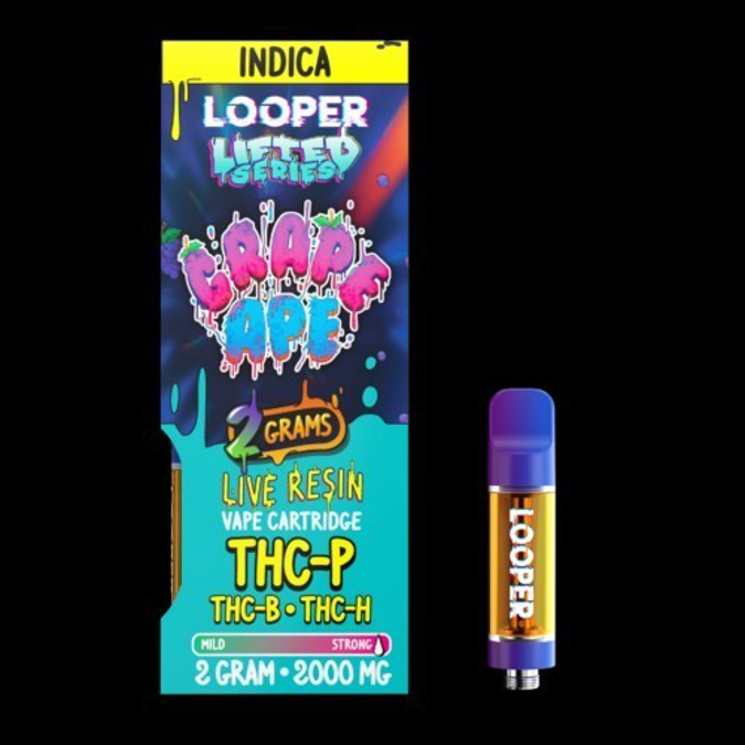 Picture of LOOPER CARTRIDGE LIVE RESIN 2 GRAMS - GRAPE APE