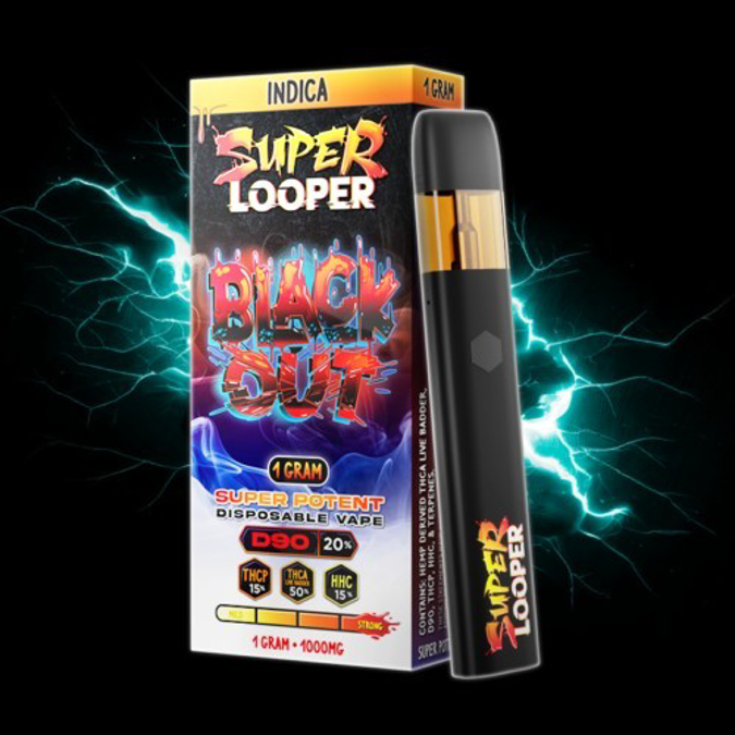 Picture of Looper super potent Disposable 1gram THCA - BLACK OUT