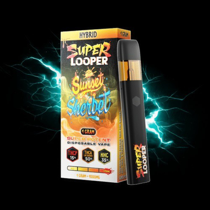 Picture of Looper Super Potent  Disposable 1 Gram-Sunset Sherbet 