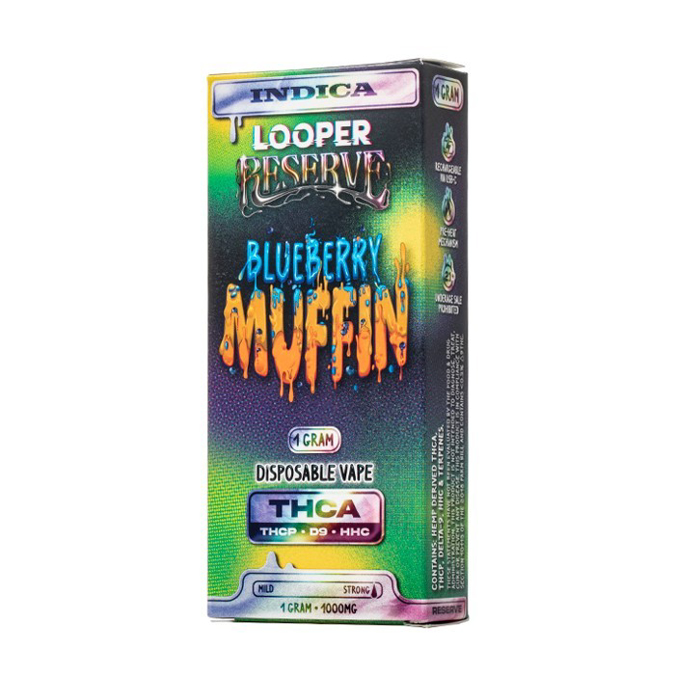 Picture of Looper Reserve Disposable 1gram THCA - BLUEBERRY MUFFIN