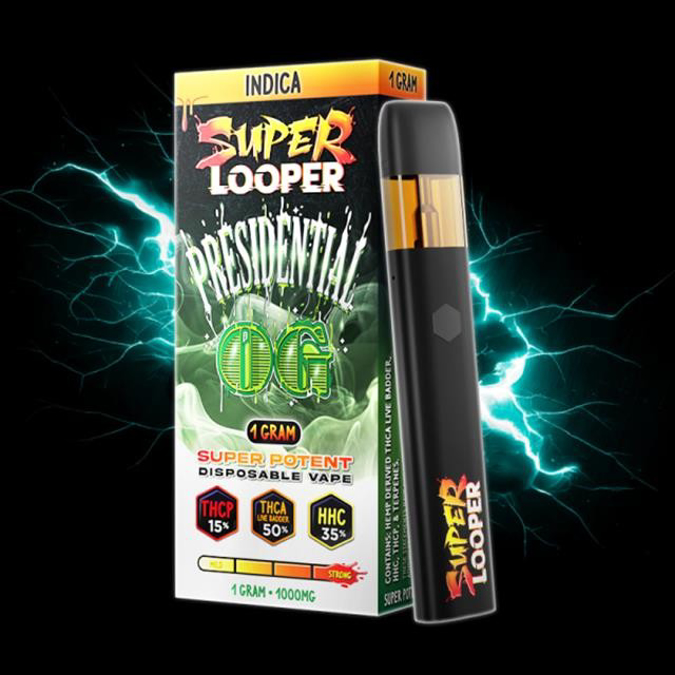 Picture of Looper Super Potent  Disposable 1 Gram-Presidential OG