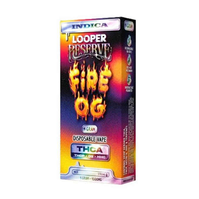 Picture of LOOPER RESERVE DISPOSABLE 1GRAM THCA - FIRE OG
