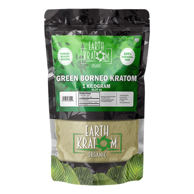 Picture of EARTH KRATOM POWDER 1KG - GREEN BORNEO
